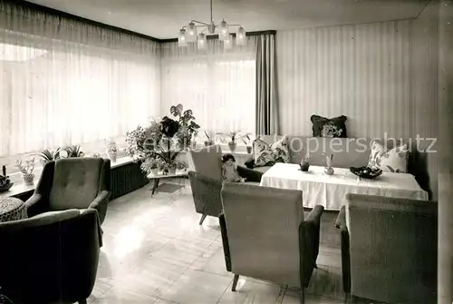 AK / Ansichtskarte Elsoff_Wittgenstein Pension Gemerich Aufenthaltsraum Elsoff_Wittgenstein