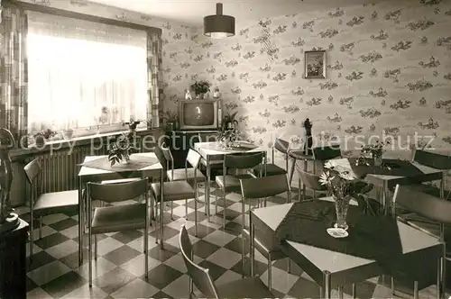 AK / Ansichtskarte Bad_Berleburg Hotel Pension Fruehstuecksraum Bad_Berleburg