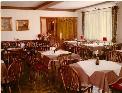 AK / Ansichtskarte Bad_Berleburg Gaestehaus Pension Gastraum Bad_Berleburg