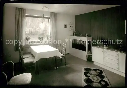 AK / Ansichtskarte Bad_Berleburg Gaestehaus Pension Gastraum Bad_Berleburg