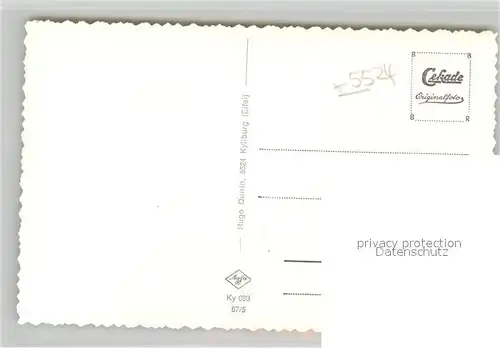 AK / Ansichtskarte Malberg_Eifel Stadtpanorama mit Schloss und Kirche Malberg Eifel