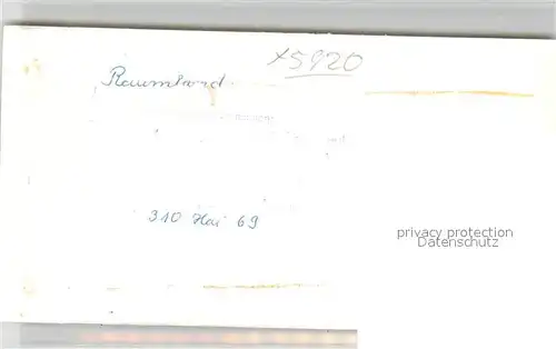 AK / Ansichtskarte Raumland Blick ueber den Fluss zur Kirche Raumland