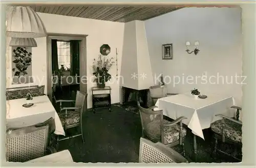 AK / Ansichtskarte Bad_Berleburg Hotel Starenkasten Gastraum Kamin Bad_Berleburg