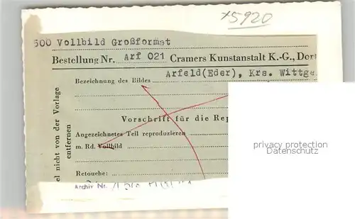 AK / Ansichtskarte Arfeld Panorama Arfeld