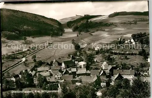 AK / Ansichtskarte Diedenshausen_Wittgenstein Panorama Diedenshausen