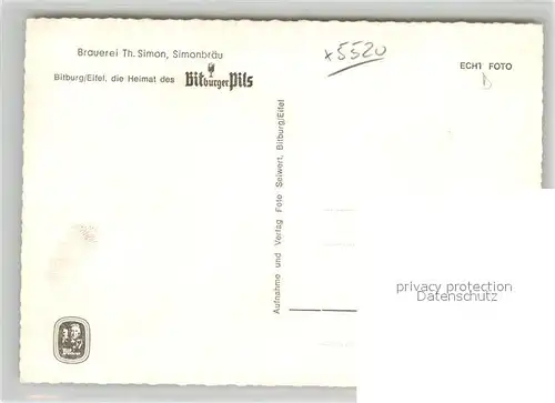 AK / Ansichtskarte Bitburg Brauerei Th. Simon Simonbraeu Bierbrunnen Bitburg
