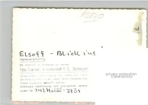 AK / Ansichtskarte Elsoff_Wittgenstein Landschaftspanorama aepfelbachtal Elsoff_Wittgenstein