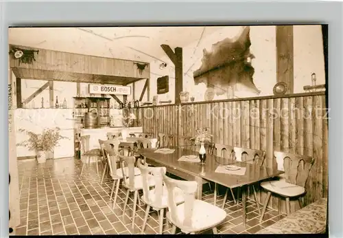 AK / Ansichtskarte Elsoff_Wittgenstein Pension Mengel Gastraum Elsoff_Wittgenstein