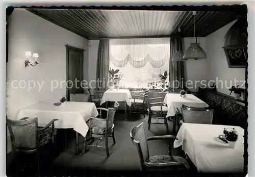 AK / Ansichtskarte Bad_Berleburg Hotel Starenkasten Fruehstuecksraum Bad_Berleburg