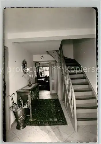 AK / Ansichtskarte Bad_Berleburg Gaestehaus Pension Haus Erna Treppenaufgang Bad_Berleburg