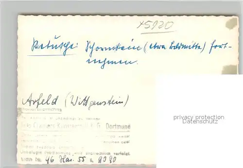 AK / Ansichtskarte Arfeld Panorama Arfeld