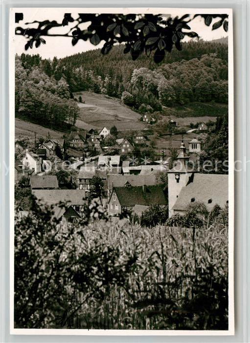 AK / Ansichtskarte Arfeld Ortsansicht mit Kirche Arfeld Nr. wg41394