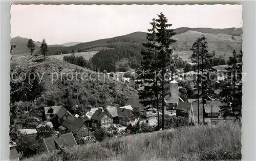 AK / Ansichtskarte Arfeld Ortsansicht mit Kirche Panorama Arfeld