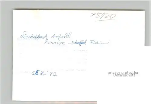 AK / Ansichtskarte Arfeld Pension Farin Gaststube Arfeld