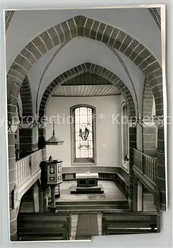 AK / Ansichtskarte Arfeld Dorfkirche Innenansicht Arfeld