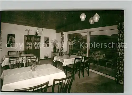 AK / Ansichtskarte Berghausen_Wittgenstein Pension Dickel Gaststube Berghausen_Wittgenstein