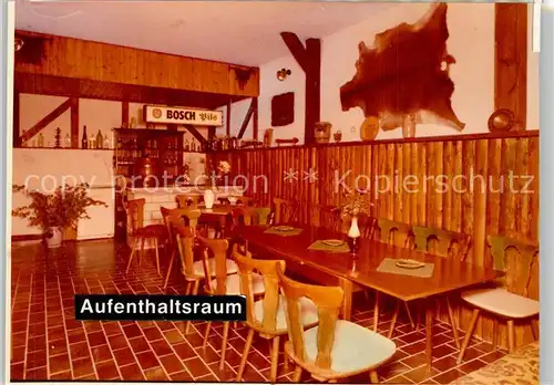 AK / Ansichtskarte Elsoff_Wittgenstein Pension Mengel Aufenthaltsraum Elsoff_Wittgenstein