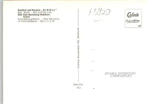 AK / Ansichtskarte Didoll Gasthof Pension Didoll Landschaftspanorama Hainbachtal Didoll