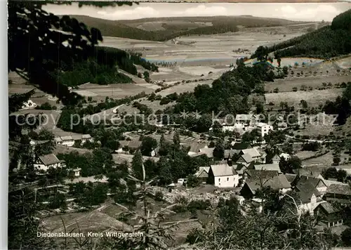 AK / Ansichtskarte Diedenshausen_Wittgenstein Panorama Diedenshausen