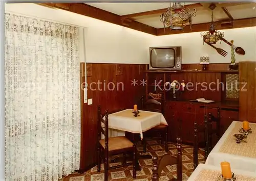 AK / Ansichtskarte Bad_Berleburg Gaestehaus Pension Haus Hildegard Gaststube Bad_Berleburg