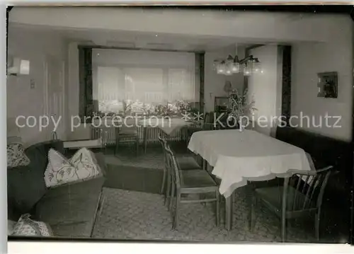 AK / Ansichtskarte Bad_Berleburg Pension Krugmann Aufenthaltsraum Bad_Berleburg