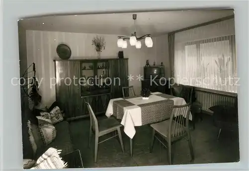 AK / Ansichtskarte Bad_Berleburg Pension Krugmann Aufenthaltsraum Bad_Berleburg