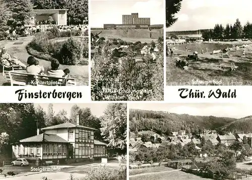 AK / Ansichtskarte Finsterbergen Konzertplatz FDGB Erholungsheim Wilhelm Pieck Schwimmbad Steigermuehle  Finsterbergen