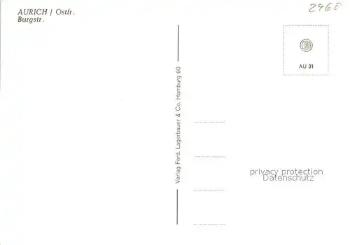 AK / Ansichtskarte Aurich_Ostfriesland Burgstrasse Aurich_Ostfriesland