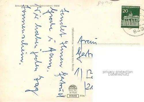 AK / Ansichtskarte Rimbach_Bayrischer_Wald Hohenbogen Burg Lichtenegg Schwimmbad Panorama Rimbach_Bayrischer_Wald