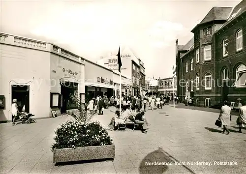 AK / Ansichtskarte Norderney_Nordseebad Poststrasse Norderney_Nordseebad