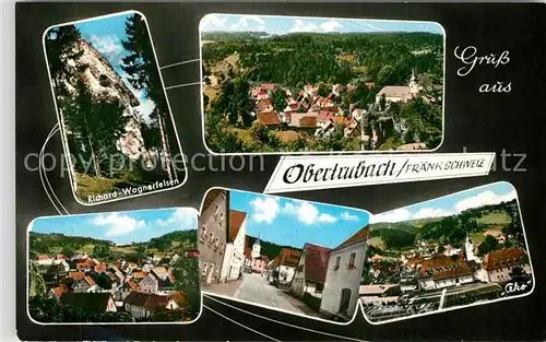 AK / Ansichtskarte Obertrubach Wagnerfelsen Panorama Ortsansichten Obertrubach