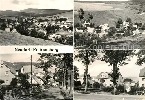 AK / Ansichtskarte Neudorf_Annaberg Panorama Dorfstrasse Teilansicht Neudorf Annaberg