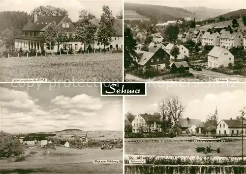 AK / Ansichtskarte Sehma Erholungsheim des DTSB Unterer Ortsteil Poehlberg Teilansicht Sehma