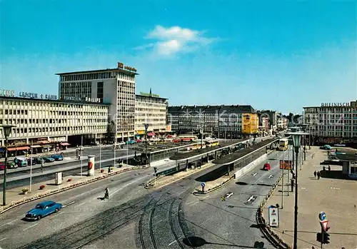 AK / Ansichtskarte Moenchengladbach Bahnhofsvorplatz mit Westland Moenchengladbach