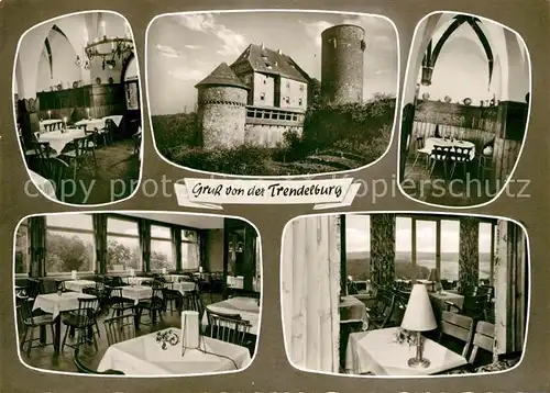 AK / Ansichtskarte Hofgeismar Burghotel Trendelburg Gastraeume Hofgeismar