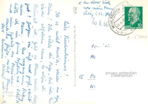 AK / Ansichtskarte Muehlhausen_Thueringen Thomas Muentzer Denkmal Popperoder Quelle Loewenskulptur Muehlhausen Thueringen