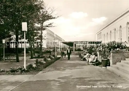 AK / Ansichtskarte Norderney_Nordseebad Kurpark Norderney_Nordseebad