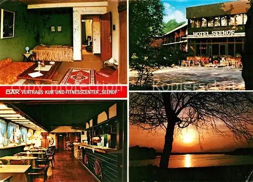 AK / Ansichtskarte Aumuehle_Wildeshausen DAK Vertrags Kur und Fitnesscenter Seehof Gastraeume Stimmungsbild Aumuehle_Wildeshausen