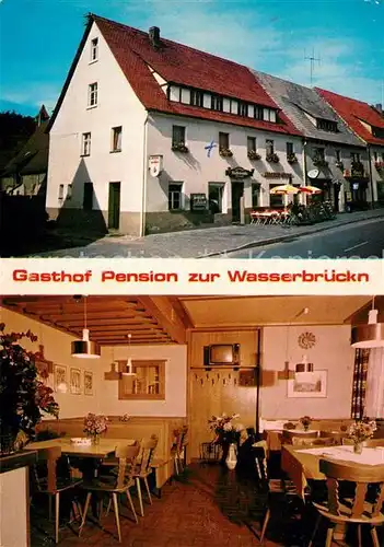AK / Ansichtskarte Velden_Woerthersee Gasthof Pension zur Wasserbrueckn Gaststube Velden Woerthersee
