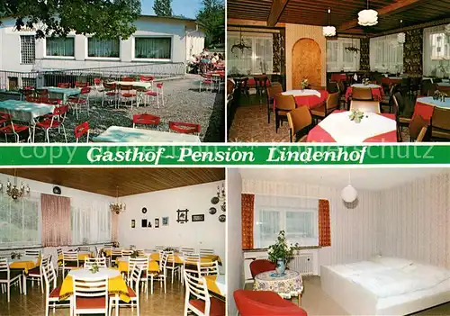 AK / Ansichtskarte Unterleinleiter Gasthof Pension Lindenhof Gastraeme Terrasse Gaestezimmer Unterleinleiter