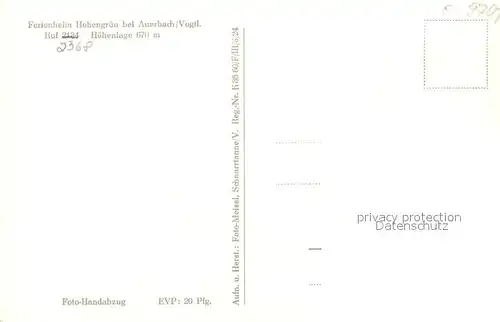 AK / Ansichtskarte Hohengruen Carlsturm Ferienheim Hohengruen