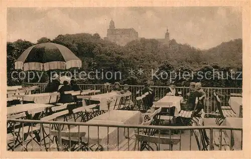 AK / Ansichtskarte Rochsburg Schloss Terrasse Rochsburg