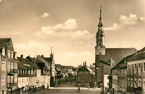 AK / Ansichtskarte Lunzenau Markt Kirche Lunzenau