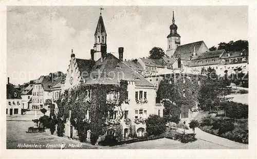 AK / Ansichtskarte Hohenstein Ernstthal Markt Kirche Hohenstein Ernstthal