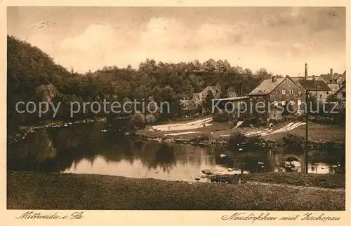 AK / Ansichtskarte Mittweida Neudoerfchen mit Zschopau Mittweida