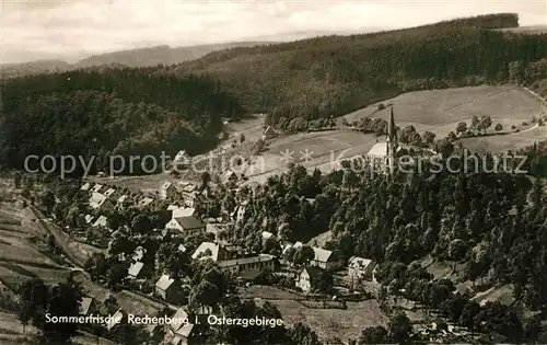 AK / Ansichtskarte Rechenberg Bienenmuehle_Osterzgebirge Panorama Kirche Rechenberg Bienenmuehle