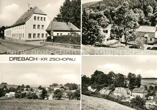 AK / Ansichtskarte Drebach Kulturhaus LPG Vorwaerts Panorama Drebach