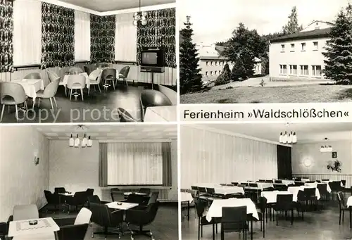 AK / Ansichtskarte Ehrenfriedersdorf_Erzgebirge Ferienheim Deutsche Reichsbahn Waldschloesschen Clubraum Ehrenfriedersdorf