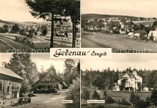 AK / Ansichtskarte Gelenau_Erzgebirge Waldhof Genesungsheim Panorama Gelenau_Erzgebirge
