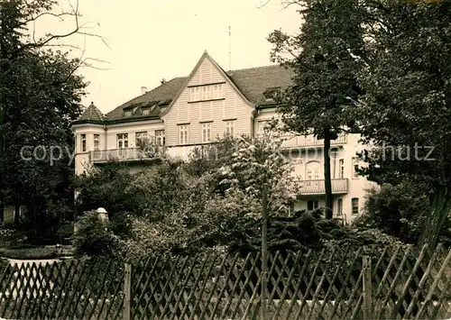 AK / Ansichtskarte Wilischthal Erholungsheim Ernst Schneller Wilischthal
